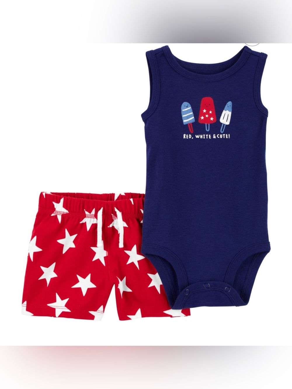 Carter's Child of Mine Baby Boy Patriotic Outfit Set, 2-Piece